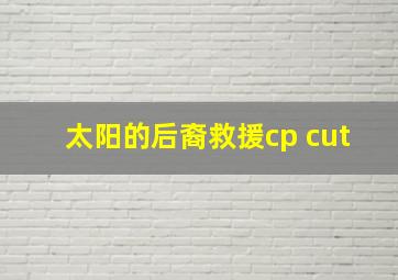 太阳的后裔救援cp cut